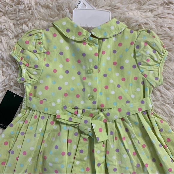 Laura Ashley NWT Toddler Polka Dot Dress 18 Months - Picture 5 of 10